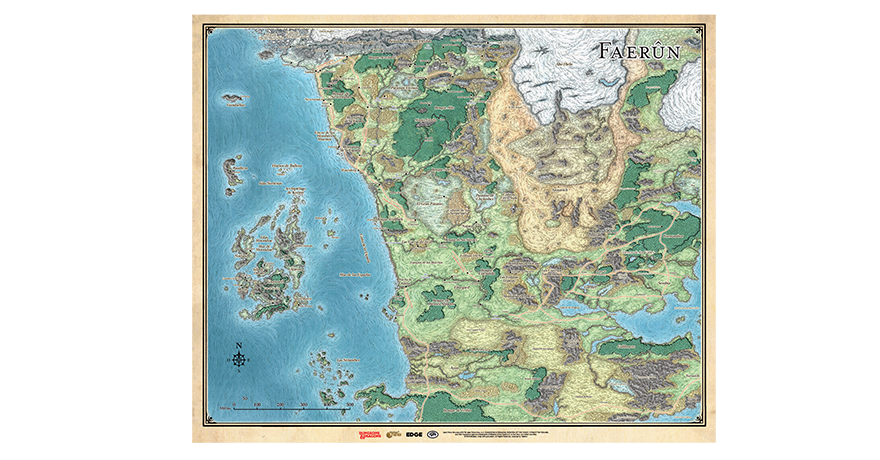 Nombrar proteger Vamos comprar Dungeons & Dragons: Mapa de Faerun