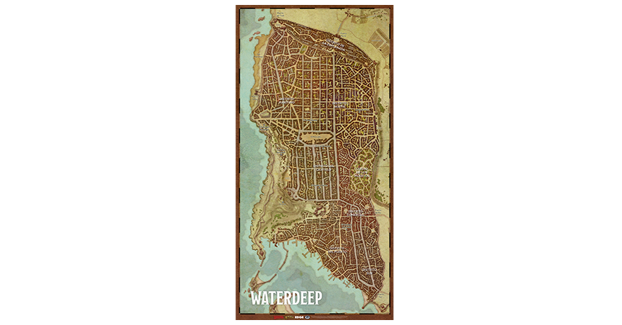 boxeo Eléctrico Paternal comprar Dungeons & Dragons: Mapa de la ciudad de Waterdeep